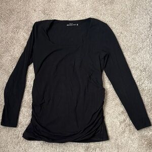 Abercrombie Women's Maternity Black Long Sleeve Top
